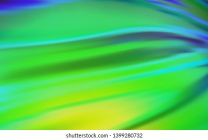 Light Blue, Green vector blurred shine abstract texture. Creative illustration in halftone style with gradient. New design for your business.