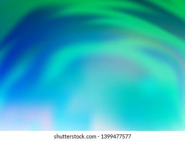 Light Blue, Green vector blurred and colored background. An elegant bright illustration with gradient. The elegant pattern for brand book.