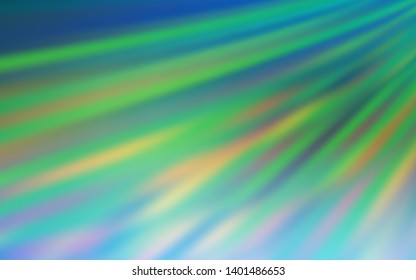 Light Blue, Green vector blurred shine abstract template. Abstract colorful illustration with gradient. Blurred design for your web site.