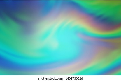Light Blue, Green vector blurred template. Abstract colorful illustration with gradient. New way of your design.