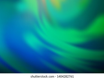 Light Blue, Green vector blurred and colored background. Colorful illustration in abstract style with gradient. The elegant pattern for brand book.