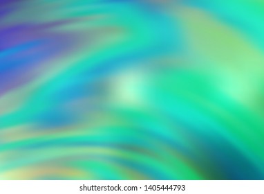 Light Blue, Green vector blurred bright texture. Shining colored illustration in smart style. Elegant background for a brand book.