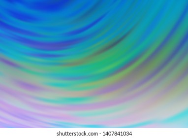 Light Blue, Green vector blurred bright texture. Colorful abstract illustration with gradient. Background for designs.