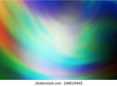 Light Blue, Green vector blurred template. Glitter abstract illustration with gradient design. New style for your business design.