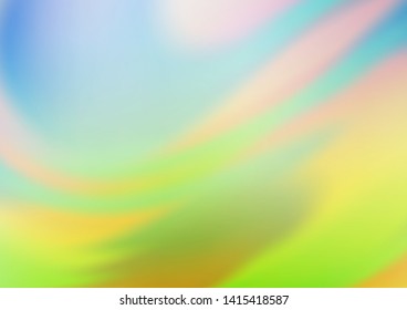 Light Blue, Green vector blurred background. A completely new color illustration in a bokeh style. The blurred design can be used for your web site.