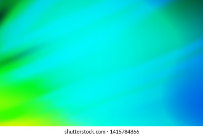 Light Blue, Green vector blurred shine abstract background. Shining colored illustration in smart style. New design for your business.