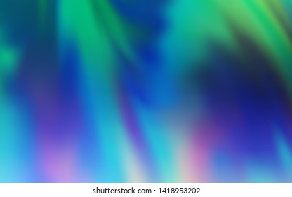 Light Blue, Green vector blurred bright texture. Creative illustration in halftone style with gradient. New design for your business.