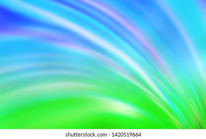 Light Blue, Green vector blurred and colored pattern. A completely new colored illustration in blur style. Background for designs.