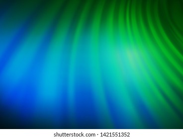 Light Blue, Green vector blurred bright pattern. Modern geometrical abstract illustration with gradient. The template can be used for your brand book.