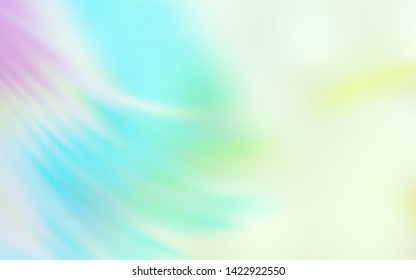 Light Blue, Green vector blurred bright pattern. A completely new colored illustration in blur style. Blurred design for your web site.