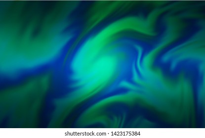Light Blue, Green vector blurred template. A completely new colored illustration in blur style. Smart design for your work.