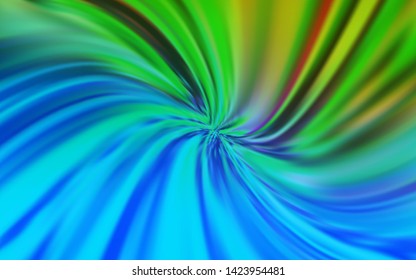 Light Blue, Green vector blurred shine abstract texture. A completely new colored illustration in blur style. New way of your design.