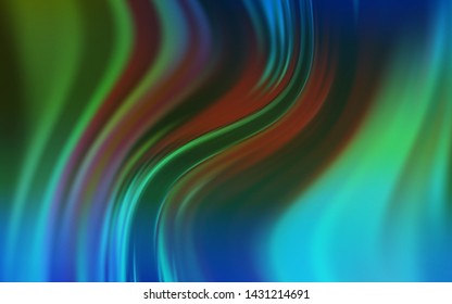 Light Blue, Green vector blurred shine abstract texture. Creative illustration in halftone style with gradient. Blurred design for your web site.