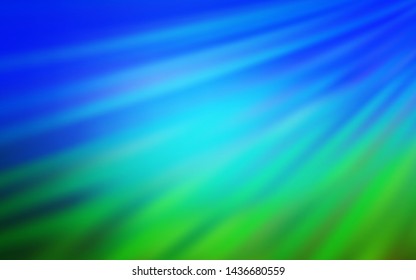 Light Blue, Green vector blurred background. Colorful illustration in abstract style with gradient. New style design for your brand book.