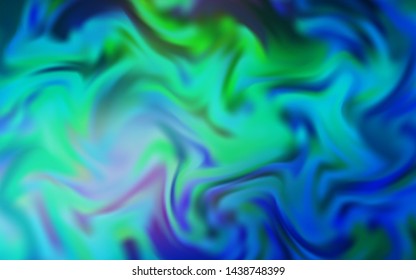 Light Blue, Green vector blurred shine abstract background. Colorful abstract illustration with gradient. Background for a cell phone.