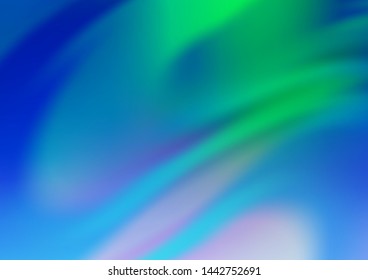Light Blue, Green vector blurred background. Modern geometrical abstract illustration with gradient. The background for your creative designs.