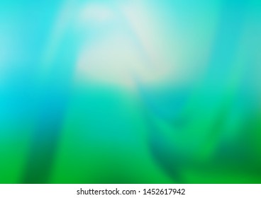 Light Blue, Green vector blurred bright pattern. An elegant bright illustration with gradient. A completely new template for your design.