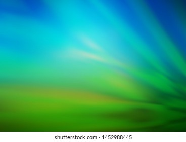 Light Blue, Green vector blurred shine abstract pattern. Colorful illustration in abstract style with gradient. A completely new template for your design.