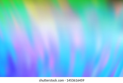 Light Blue, Green vector blurred shine abstract background. Creative illustration in halftone style with gradient. Smart design for your work.