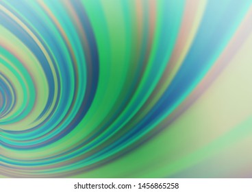 Light Blue, Green vector blurred shine abstract template. Colorful illustration in abstract style with gradient. A new texture for your design.
