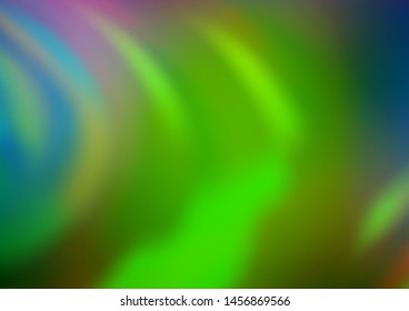 Light Blue, Green vector blurred bright template. Creative illustration in halftone style with gradient. The template for backgrounds of cell phones.