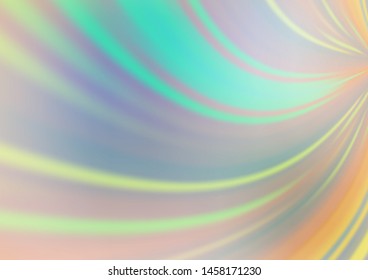 Light Blue, Green vector blurred bright background. Modern geometrical abstract illustration with gradient. The elegant pattern for brand book.