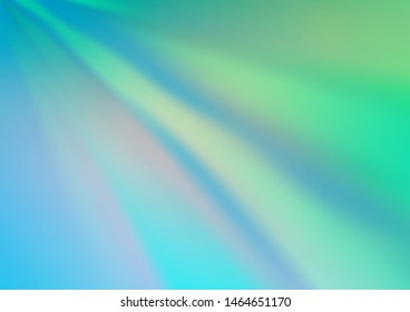 Light Blue, Green vector blurred background. An elegant bright illustration with gradient. A completely new template for your design.