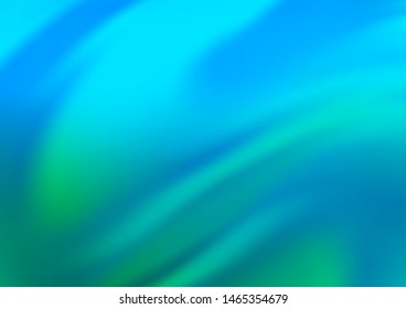 Light Blue, Green vector blurred bright background. Colorful illustration in abstract style with gradient. The blurred design can be used for your web site.