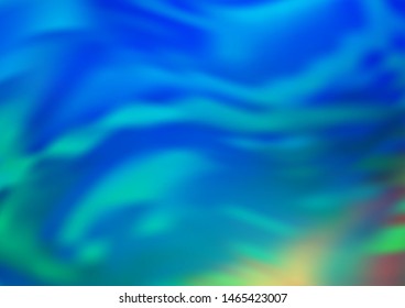 Light Blue, Green vector blurred bright background. Colorful illustration in blurry style with gradient. The elegant pattern for brand book.