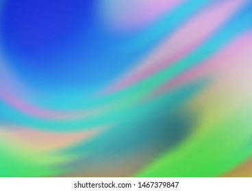 Light Blue, Green vector blurred bright pattern. Colorful illustration in abstract style with gradient. The blurred design can be used for your web site.
