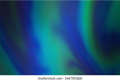 Light Blue, Green vector blurred shine abstract template. Glitter abstract illustration with gradient design. New style design for your brand book.