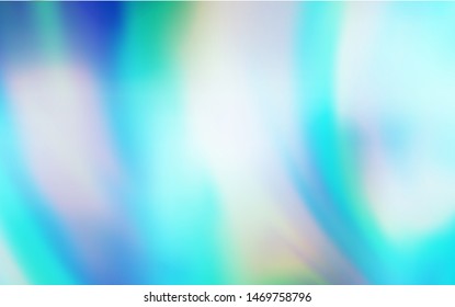 Light Blue, Green vector blurred template. An elegant bright illustration with gradient. Background for designs.