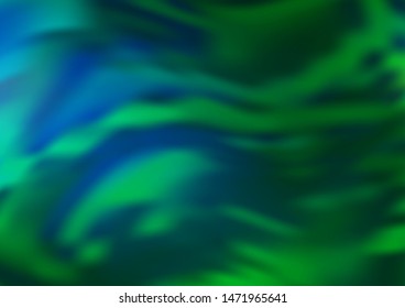 Light Blue, Green vector blurred shine abstract pattern. An elegant bright illustration with gradient. A new texture for your design.