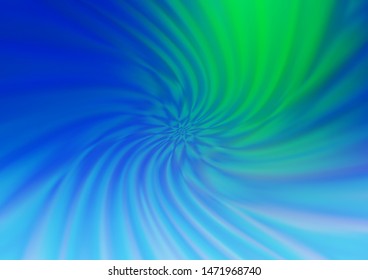 Light Blue, Green vector blurred shine abstract template. Colorful illustration in abstract style with gradient. Brand new style for your business design.