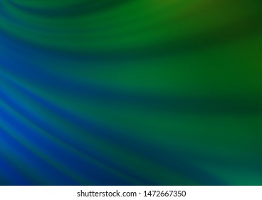 Light Blue, Green vector blurred shine abstract pattern. A vague abstract illustration with gradient. Brand new style for your business design.