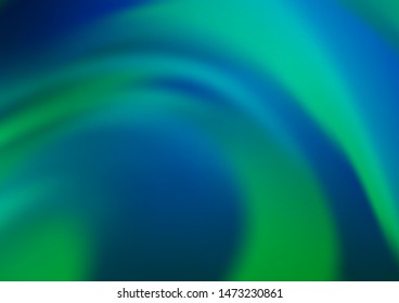 Light Blue, Green vector blurred shine abstract pattern. Modern geometrical abstract illustration with gradient. The blurred design can be used for your web site.