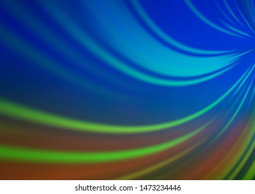 Light Blue, Green vector blurred shine abstract pattern. Modern geometrical abstract illustration with gradient. The best blurred design for your business.