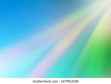 Light Blue, Green vector blurred background. An elegant bright illustration with gradient. Brand new design for your business.