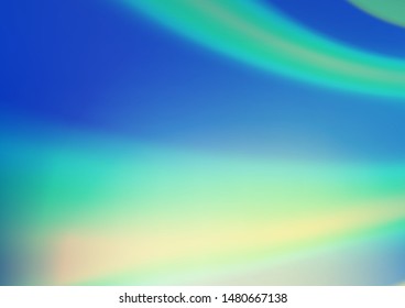 Light Blue, Green vector blurred and colored background. Glitter abstract illustration with an elegant design. The blurred design can be used for your web site.