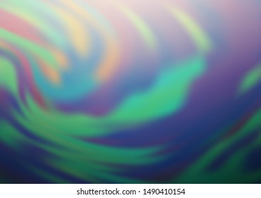 Light Blue, Green vector blurred bright background. A vague abstract illustration with gradient. A completely new template for your design.