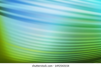 Light Blue, Green vector blurred shine abstract background. New colored illustration in blur style with gradient. Background for designs.