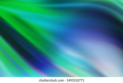 Light Blue, Green vector blurred bright texture. Colorful illustration in abstract style with gradient. Smart design for your work.