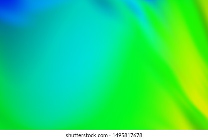 Light Blue, Green vector blurred bright texture. An elegant bright illustration with gradient. Background for a cell phone.