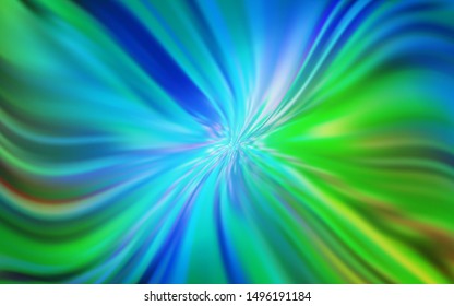 Light Blue, Green vector blurred template. Glitter abstract illustration with gradient design. The best blurred design for your business.