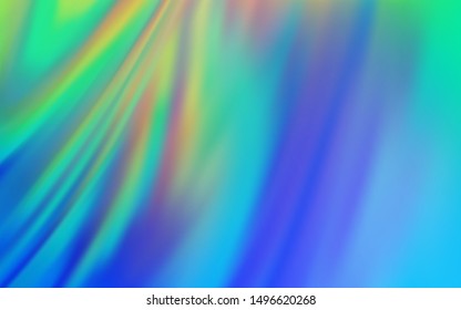 Light Blue, Green vector blurred shine abstract background. A completely new colored illustration in blur style. New style design for your brand book.