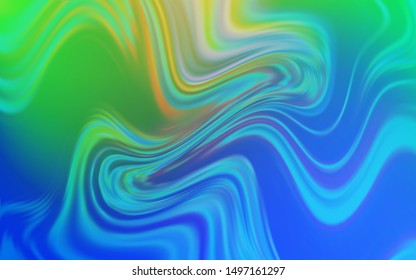 Light Blue, Green vector blurred template. Abstract colorful illustration with gradient. Background for a cell phone.