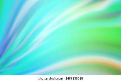 Light Blue, Green vector blurred shine abstract texture. New colored illustration in blur style with gradient. Background for a cell phone.