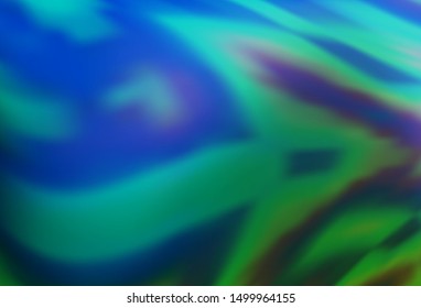 Light Blue, Green vector blurred bright pattern. A completely new colored illustration in blur style. Completely new design for your business.