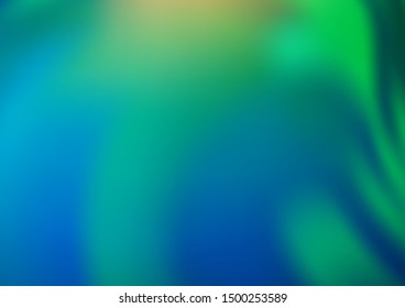 Light Blue, Green vector blurred background. A vague abstract illustration with gradient. Brand new design for your business.