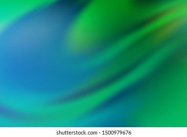 Light Blue, Green vector blurred bright template. Colorful illustration in abstract style with gradient. New design for your business.